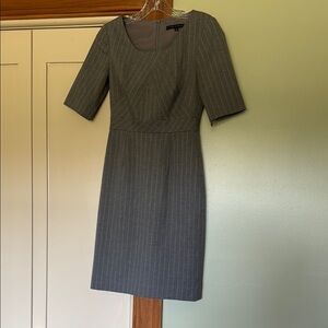 Gray Pinstripe Dress
